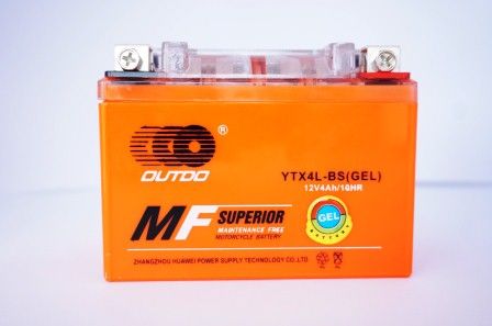 Аккумулятор 12В 4А Дельта гелевый оранжевый (113*69*86) &quot;OUTDO&quot; 2023г.