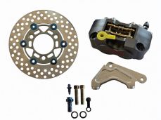 Диск тормозной+суппорт+крепление AF-35 тюнинг (СЕРЫЙ) "MotoTech"