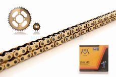 Цепь 428HD*132L + к-т звёзд 428*41Т*14Т "KDMOT" (GOLD, высокое качество)