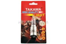 Лампа BA20D 12V35/35W фари галоген біла конусна блістер "TAKAWA"