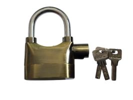 Замок со звуком (10см) золотистый