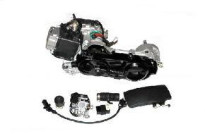 Двигун на скутер 4т 80сс під 12" колесо, під 2 амортизатори (+карбюр, котушка, повітряний фільтр)