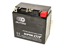 Аккумулятор 12В 14Ач/10HR  UTX14L-BS (MF) 150*86*h146 "OUTDO"