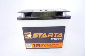 Аккумулятор 6B 18А  "STARTA" (для отечественных мото)