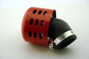 Фильтр нулевого сопротивления d=35mm 45* с колоколом (красный)