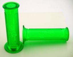 Ручки руля прозрачные зеленые "KOSO" (Тайвань)