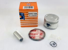 Поршень к-т скут 4т 57,40мм 150сс "SEE" (оранжевая упаковка, Китайская лицензия)