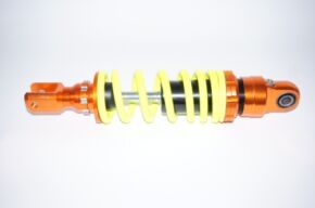 Амортизатор задний 290мм GY6, DIO, LEAD тюнинг NDT (оранжево-лимонный)
