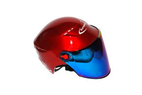Шлем R5 КРАСНЫЙ открытый (тонированое стекло)