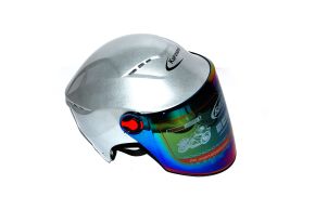 Шлем R5 СЕРЫЙ открытый (тонированое стекло)