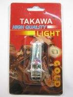 Лампа BA20D 12V18/18W фары (хамелеон радужный, блистер) "TAKAWA"