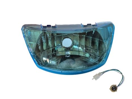 Фара в сборе (СИНЯЯ) YAMAHA  JOG  BJ SA-24J