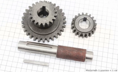 R180 - вторичный вал КП в сборе  (81-1)