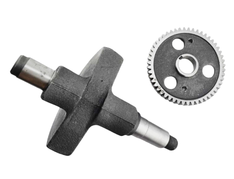 Балансировочный вал мотоблок R195NM + шестерня 51 зуб (ZUBR JR-Q12E) "Crosser"