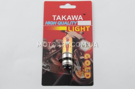 Лампа P15d-25-3 12В 18/18 фары японцы галоген (хамелеон,розовый) &quot;TAKAWA&quot;