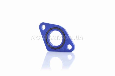 Прокладка карбюратора (ізолятор) поліамід Honda DIO AF18/27 синя + кільце (160С)