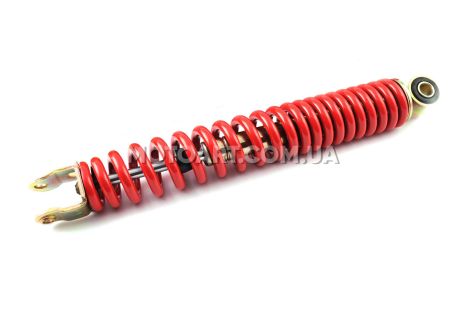 Амортизатор задній 290мм GY6, DIO, LEAD50/90 (стандартний, червоний) + болт &quot;LKD&quot;