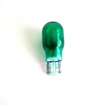 Лампа T15 12B 10Вт поворота без цоколя (зеленая) 