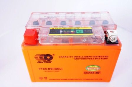 Аккумулятор 12В 9А гелевый оранжевый с индикатором &quot;OUTDO&quot; 152*88*h106