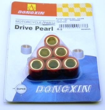 Ролики вариатора скутер 4т,DIO-50 7,5g (красные) "Doncxin"