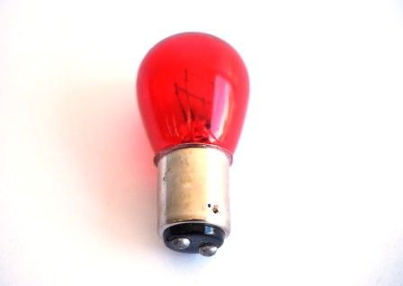 Лампа S25 12В 21/5Вт стоп, габарит 2 контакти (жовта) &quot;ORANGE BOX&quot;