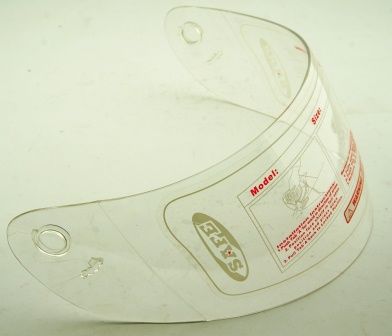 Стекло шлема закрытого 2зацепа (прозрачное)