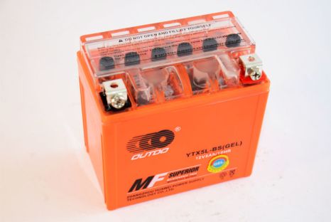 Аккумулятор 12В 5А гелевый оранжевый (ниже чем Актив) &quot;OUTDO&quot; 105*69*h110 