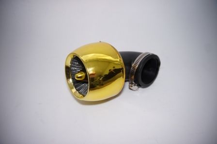 Фільтр нульового опору d=35/48mm 90*, турбіна (золото)